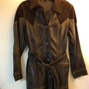 Vintage brown leather jacket